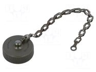 Protection cover; internal thread,threaded joint; olive; MS/DS AMPHENOL