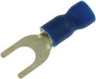 TERMINAL, SPADE/FORK, #10, CRIMP, BLUE