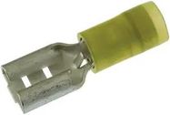 FEMALE DISCONNECT, 6.35MM, 14-12AWG, YEL