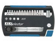 Kit: screwdriver bits; hex key,Phillips,Pozidriv®,Torx®; 25mm 