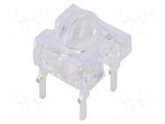 LED Super Flux; yellow; oval; 7.62x7.62mm; 4200÷5800mcd; 30mA OPTOSUPPLY
