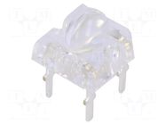 LED Super Flux; oval; 7.62x7.62mm; white cold; 12000÷14400mcd OPTOSUPPLY