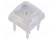 LED Super Flux; orange; 7.62x7.62mm; 750÷1200mcd; 140°; 50mA OPTOSUPPLY
