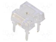 LED Super Flux; orange; 7.62x7.62mm; 750÷1000mcd; 180°; 50mA OPTOSUPPLY