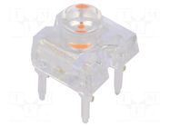 LED Super Flux; pink; 7.62x7.62mm; 500÷750mcd; 120°; 30mA OPTOSUPPLY