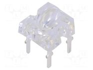 LED Super Flux; green; oval; 7.62x7.62mm; 10000÷12000mcd; 30mA OPTOSUPPLY