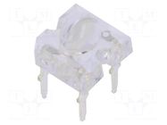 LED Super Flux; blue; oval; 7.62x7.62mm; 4200÷5800mcd; 30mA OPTOSUPPLY