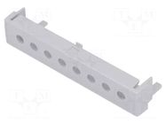 Terminals cover; grey; Holes no: 8; 7.65mm ITALTRONIC