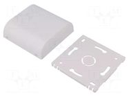 Enclosure: wall mounting; X: 80mm; Y: 80mm; Z: 25mm; ABS; white ITALTRONIC