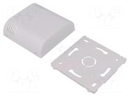 Enclosure: wall mounting; X: 80mm; Y: 80mm; Z: 25mm; ABS; white ITALTRONIC