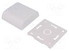 Enclosure: wall mounting; X: 80mm; Y: 80mm; Z: 25mm; ABS; white ITALTRONIC