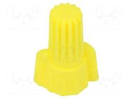 Quick splice; Wing Grip; screwed; yellow; 18AWG÷10AWG; 600V TE Connectivity