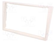 Radio frame; Opel; 2 DIN; white (pearl) PER.PIC.