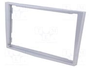 Radio frame; Opel; 2 DIN; light silver PER.PIC.