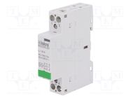 Contactor: 2-pole installation; 25A; 230VAC,220VDC; NO x2 ISKRA