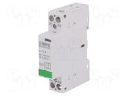 Contactor: 2-pole installation; 32A; 230VAC; NC x2 ISKRA