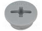 Stopper; M12; 1.5; IP54; polyamide; dark grey; SKINDICHT®; 6mm LAPP