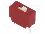 Switch: DIP-SWITCH; Poles number: 1; OFF-ON; 0.025A/25VDC; Pos: 2 C&K