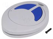 Enclosure: for remote controller; OVO; X: 43mm; Y: 55mm; Z: 14mm; ABS TEKO