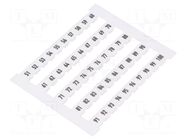 Marker; horizontal; white; 5mm; Marking: 51-100 WEIDMÜLLER