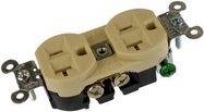 CONNECTOR, POWER ENTRY, RCPT, 20A, 125VAC, IVORY