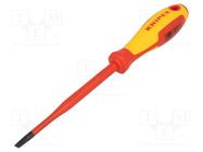 Screwdriver; insulated; slot; 5,5x1,0mm; Blade length: 125mm 