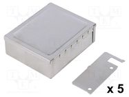 Enclosure: shielding; X: 68mm; Y: 83mm; Z: 28mm; steel TEKO