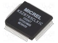 IC: ethernet switch; 10/100Base-T; MDC,MDI,MDI-X,MDIO,MII,RMII MICROCHIP TECHNOLOGY