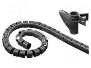 Spiral wrapping; ØBundle : 20mm; L: 2.5m; Body: black GOOBAY