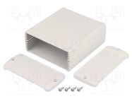 Enclosure: multipurpose; TEKAM; X: 85mm; Y: 100mm; Z: 37mm; aluminium TEKO