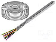 Wire; UNITRONIC® LiYCY (TP); 12x2x0.25mm2; PVC; grey; 500V LAPP