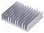 Heatsink: extruded; grilled; aluminium; L: 50mm; W: 59.69mm; H: 15mm FISCHER ELEKTRONIK