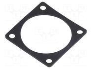 Socket gasket; flange (4 holes); size 18; Ecomate RM; RT360 AMPHENOL