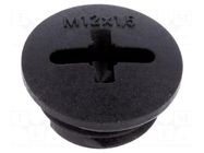 Stopper; M12; 1.5; IP68; polyamide; black; SKINDICHT®; with seal LAPP