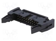 Connector: IDC; socket; male; PIN: 20; straight; with ejector; THT 