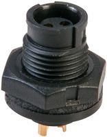 CIRCULAR CONNECTOR RECEPTACLE, SIZE 20, 2 POSITION, PANEL