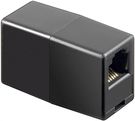 Telephone Adapter, black - RJ12 female (6P6C) > RJ12 female (6P6C)