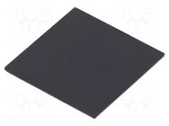 Cover; X: 20mm; Y: 20mm; -20÷60°C; ABS; Cover colour: black; UL94HB GAINTA