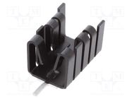 Heatsink: moulded; TO221; black; L: 25.4mm; W: 14.5mm; H: 13.51mm FISCHER ELEKTRONIK