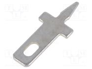 Terminal: flat; 2.8mm; 0.5mm; male; THT; Overall len: 12.5mm 