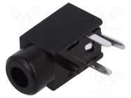 Connector: Jack 2,5mm; socket; female; mono; ways: 2; angled 90° 