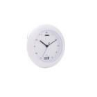 Bathroom Clock / Thermometer 17 cm Analogue White