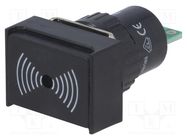 Signaller: sound; 75dB; Illumin: none; IP40; Ø16mm; max.6mm; plastic ONPOW