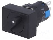 Switch: rotary; Pos: 2; SPDT; 3A/220VAC; 2A/24VDC; 50mΩ; Mat: plastic ONPOW