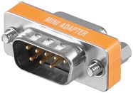 Null Modem Adapter, 1 pc. in polybag - D-SUB/RS-232 male (9-pin) > D-SUB/RS-232 female (9-pin)