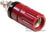 BINDING POST, 15A, #10-32, STUD, RED