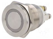 Switch: vandal resistant; Pos: 2; SPST-NO; 0.5A/220VAC; 2A/36VDC ONPOW