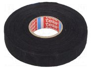 Tape: textile; W: 19mm; L: 25m; Thk: 0.25mm; Automotive; caoutchouc TESA