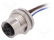 Connector: M12; socket; PIN: 4; female; A code-DeviceNet / CANopen 