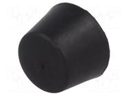 Vibroisolation foot; Ø: 25mm; Shore hardness: 55±5; 293N; 69N/mm ELESA+GANTER